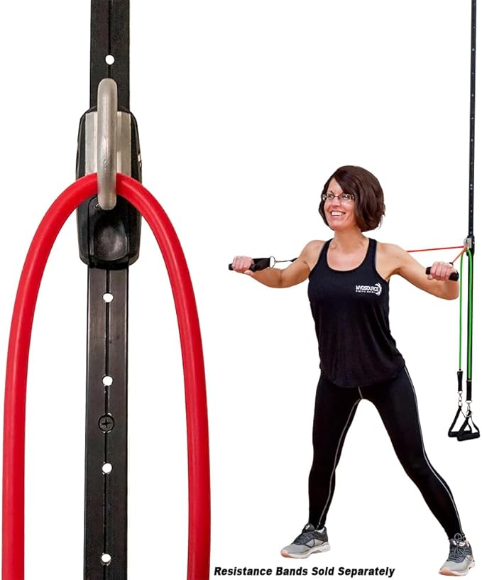 Rail Car for Space Saver Gym - Resistance Training Tool Wall Mount Anchor Home Office Gym Exercise Equipment Fitness (Space Saver Gym Mounting Brackets, Wood Screws, and Instructions Sold Separately)