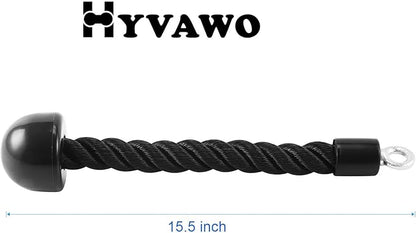 Pull Down Rope Single Grip Tricep Bicep Exercise Attachment for Cable Machines Gym Pulley Workout