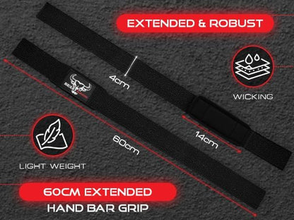 BEAST RAGE Lifting Wrist Straps for Weightlifting, Weight Lifting Straps Gym Grip Power Workouts Lifting Straps Padded Cotton Men Women Wrap Lift Deadlift Straps Hard Pull Exercise