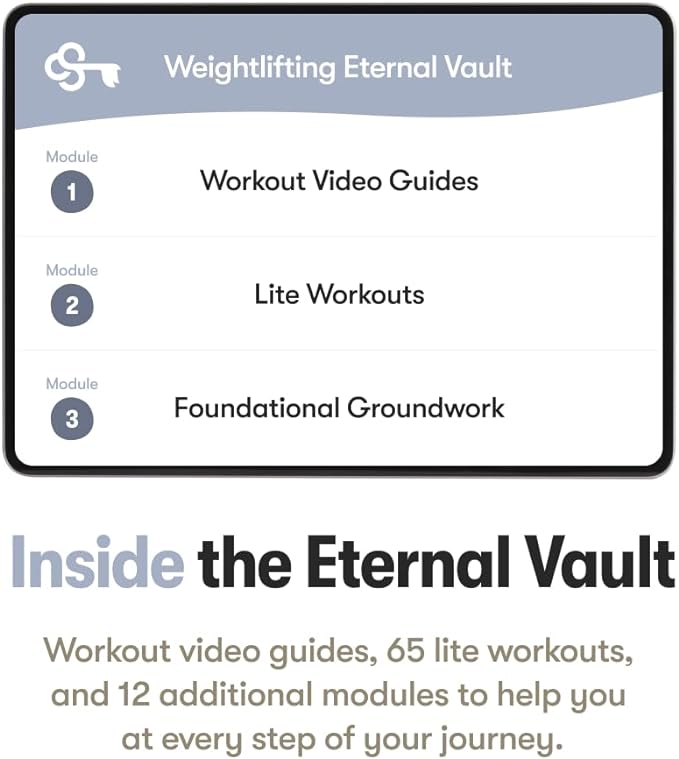 The Weightlifting Transformation Gym Buddy Journal by Habit Nest. 12-Week Trainer & Progress Tracker. Requires Full Gym Equipment. 65 Video Guided Workouts with Sets, Reps & Tracking Space.