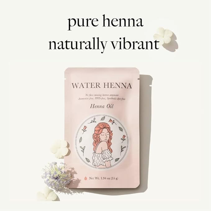 Korean Henna Hair Dye 1 Set - Quick and Easy Application, PPD-free, Synthetic dye-free liquid Formula, Hair Color Made in Korea (Henna)