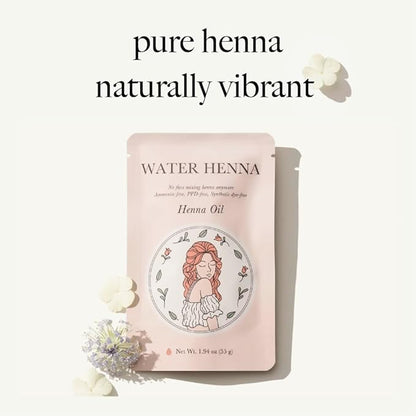 Korean Henna Hair Dye 1 Set - Quick and Easy Application, PPD-free, Synthetic dye-free liquid Formula, Hair Color Made in Korea (Henna)