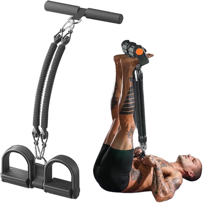 21 Fitness Resistance Bands-4 Tube Pedal Ankle Puller, 2025 New Pedal Resistance Band Stretch Bands, AB Training Auxiliary Device Workout Equipment for Women Men