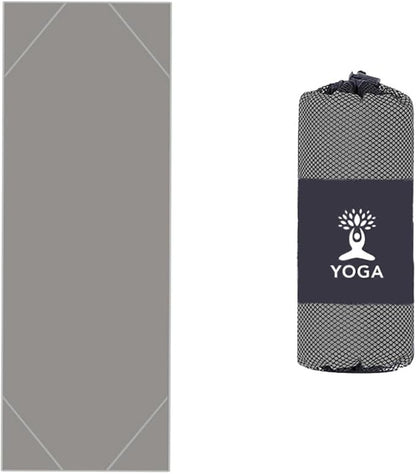 Non-Slip Yoga Towel - Superfiber Yoga Towel, hot Yoga Towel, Moisture Absorption, Sweat Absorption, for in Yoga, Pilates, hot Yoga Easy Travel. Size 25.5"x73" (1Pcs), Q Colour