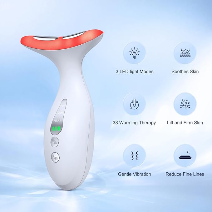 Facial and Neck Massager- Skin Care & Wrinkle Reducer - Face Sculpting Tool and Neck Skin Care Massager