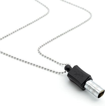 528 Hz Meditation Necklace Quit Smoking Necklace Breathing Frequency Sound Healing Device by Adjusting The Breathing for Anxiety & Stress Relief Mindfulness (Black)