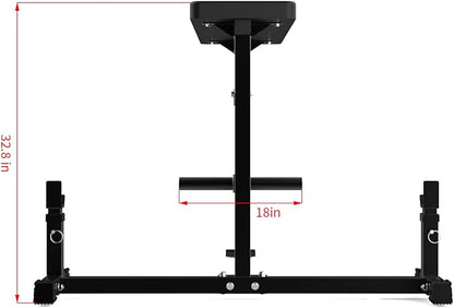 Seal Row Bench for Back Workout, Heavy-Duty Steel Rowing Bench with Barbell Holders, Incline Chest Support Pad for Home Gym Strength Training