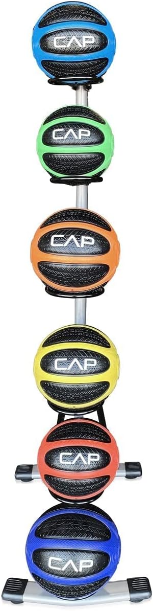 WF Athletic Supply Medicine & Exercise Ball - Durable Rubber & Consistent Weight Distribution; Comfort Textured Grip for Strength, Balance & Core Training, Multiple Choices Available