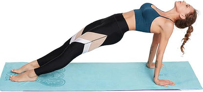 Non-Slip Yoga Towel - Superfiber Yoga Towel, hot Yoga Towel, Moisture Absorption, Sweat Absorption, for in Yoga, Pilates, hot Yoga Easy Travel. Size 25.5"x73" (1Pcs), G Colour