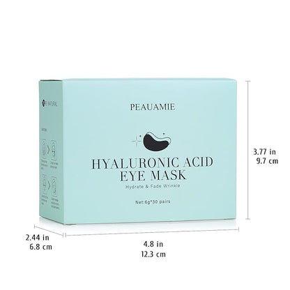 Under Eye Patchs Hyaluronic Acid Eye Mask for Dark Circles and Puffiness Wrinkle Eye Bags 30 Pairs