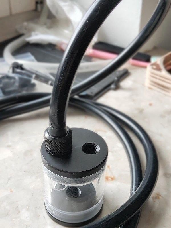 Silicone Tubing 1/4” ID × 3/8” OD - 5FT Black Flexible Food Grade Hose Soft Pure Silicon Tube for Home Brewing Wine Making Hydroponic Pond Pump, Temp Resistance