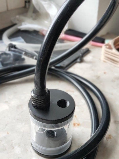 Silicone Tubing 3/4” ID × 1” OD - 25FT Black Flexible Food Grade Hose Soft Pure Silicon Tube for Home Brewing Wine Making Hydroponic Pond Pump, Temp Resistance