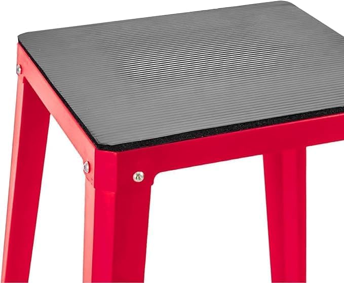 Plyometric Platform Box 12/18/24/30 Inch Steel Fitness Exercise Jump Box for Home Gym Plyometric Jumping Exercise Fit Training (24"-Red)