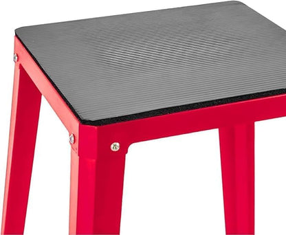 Plyometric Platform Box 12/18/24/30 Inch Steel Fitness Exercise Jump Box for Home Gym Plyometric Jumping Exercise Fit Training (24"-Red)