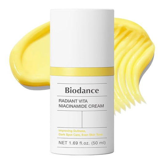 BIODANCE Radiant Vita Niacinamide Cream, Brightening, Dark Spot Correcting Facial Moisturizer, Korean Skincare | 1.69 fl.oz, 50ml