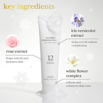 NOONI Facial Cleanser - Double Cleansing Duo Gift Set, 2 in 1 Cleansing Oil & Whipping Foam Cleanser | Korean Skin Care, Face Wash, Makeup Remover, Pore Care, Skincare, Korean Beauty, Vegan