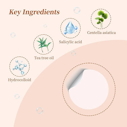 Pimple Patches for Face – 96 Count Hydrocolloid Acne Patch with Salicylic Acid, Tea Tree & Centella – Zit Patches for Blemishes, Breakouts & Spot Treatment
