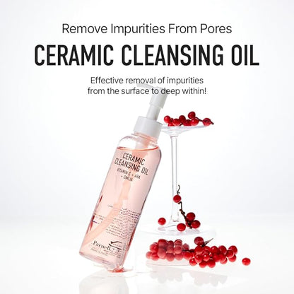 Parnell Aha Omija Ceramic Cleansing Oil 200ml / 6.76 fl.oz | blackhead melting, korean facial cleanser, korean skincare