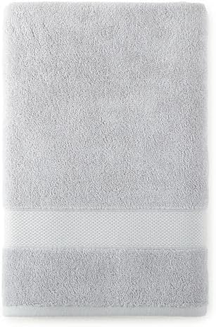 Peacock Alley Diamond 6 Piece Towel Set - Luxurious 100% Long-Staple Turkish Cotton - Soft, Absorbent & Fast Drying, Pewter