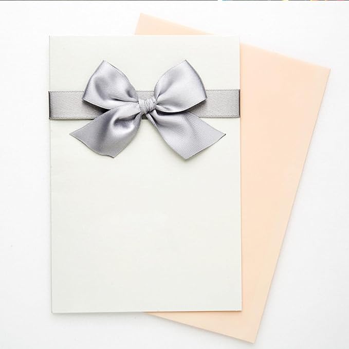 1" Width x 100 Yards Satin Ribbon, Silver Ribbon Perfect for DIY Craft, Bows, Gift Wrapping, Flower Bouquet, Valentine's Day, Christmas and Party Decoration