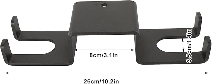 Vertical Barbell Holder, Vertical Hanging Barbell Rack 26cm/10.2in Space Saving Barbell Bar Storage Holder Equipment for Home Gym Accessory