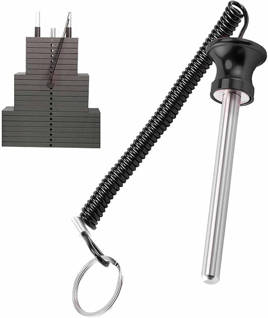 Universal Magnetic Weight Stack Pin with Pull Rope - Heavy Duty Gym Pin for Weight Stack Machines | Commercial & Home Gym Accessories | Replacement Weight Pins for Strength Training Equipment