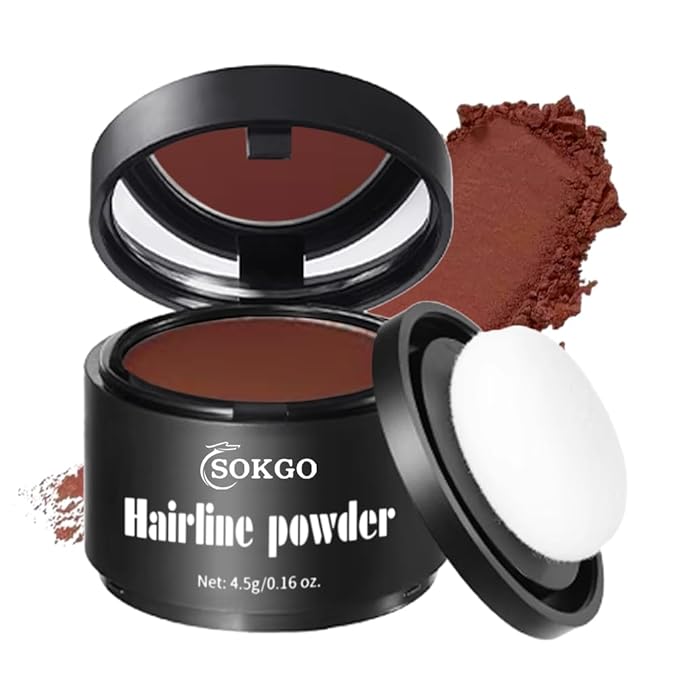 Invisible Hairline Powder, Undetectable Coverage for Bald Spots Receding Hairlines, 3 Seconds Fill for Bald Spots & Thinning Edges, Waterproof, Transfer-Resistant, Natural Matte Finish