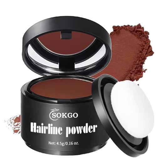 Invisible Hairline Powder, Undetectable Coverage for Bald Spots Receding Hairlines, 3 Seconds Fill for Bald Spots & Thinning Edges, Waterproof, Transfer-Resistant, Natural Matte Finish