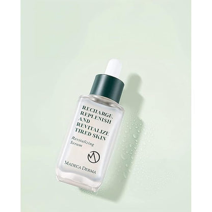 MADECA DERMA Revitalizing Facial Serum with Centella Asiatica, Niacinamide, Collagen & Hyaluronic Acid – Korean Skincare for Hydration, Skin Repair & Moisturizing Dry Skin, CICA Serum (1.69 fl oz)