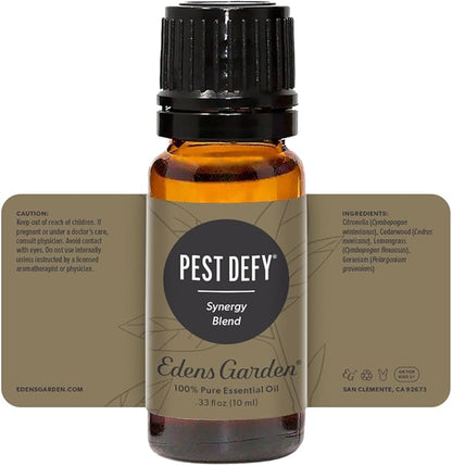 Edens Garden Pest Defy Essential Oil Blend- 100% Pure Premium Grade, Undiluted, Natural, Therapeutic, Aromatherapy, The Best for Diffusing, Skin, Face, Kid Safe 10 ml (.33 fl oz)