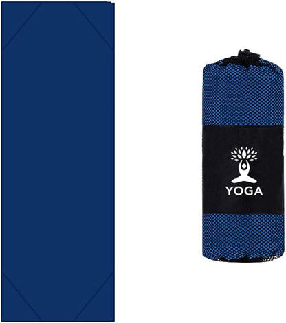 Non-Slip Yoga Towel - Superfiber Yoga Towel, hot Yoga Towel, Moisture Absorption, Sweat Absorption, for in Yoga, Pilates, hot Yoga Easy Travel. Size 25.5"x73" (1Pcs), A Colour (C)