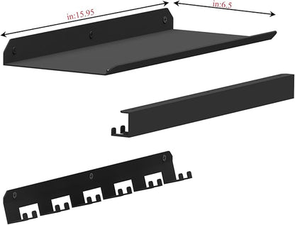 Wall Mount Home Gym Storage Rack, Exercise Equipment Organizer Shelf