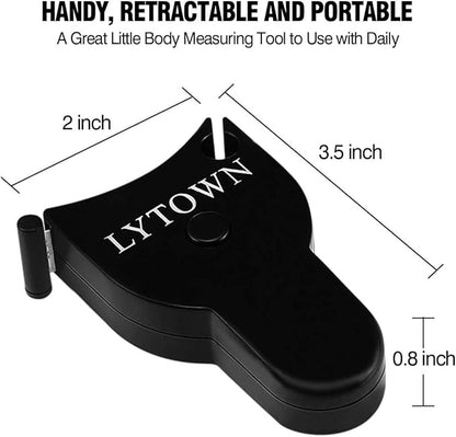 Body Measuring Tape 60in/150cm, 4PCS Measuring Tape for Body, Lock Pin and Push-Button, Portable Retracable Body Measuring Ruler for Fitness, Weight Loss, Tailor, Sewing, Handcrafts