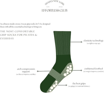 Crew Half Calf Grip Socks, Cutest Fruits Pilates Socks, Ruffle socks, Non-Slip, Barre Yoga Fitness