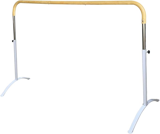 Ballet Barre Portable for Home or Studio, Height Adjustable Bar for Stretch, Pilates, Dance or Active Workouts, Single or Double Bar, Kids and Adults