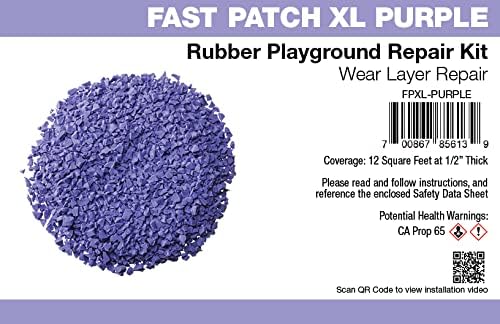 Poured-in-Place Surfacing Repair Kit Fix Rubber Playground (Purple, XL)