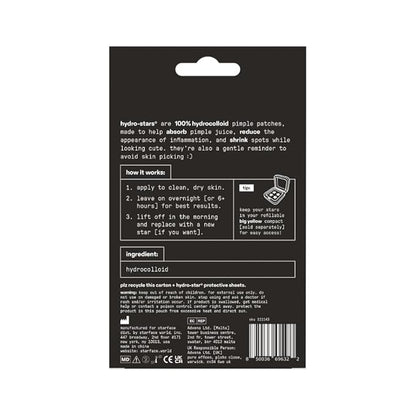 Starface Black Star BIG PACK, Hydrocolloid Pimple Patches, Absorb Fluid and Reduce Redness, Cute Star Shape, Cruelty-Free Skincare (96 Count)