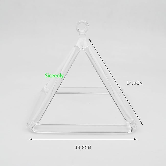 6 Inch Clear Quartz Crystal Singing Pyramid Healing Musical Instrument For Sound Healing Meditation With Crystal Singing Bowl Striker