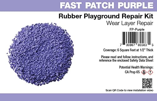 Poured-in-Place Surfacing Repair Kit Fix Rubber Playground (Purple, Standard)