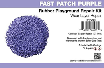 Poured-in-Place Surfacing Repair Kit Fix Rubber Playground (Purple, Standard)
