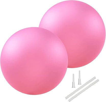 Soft Pilates Ball 9 Inch, Ideal Small Exercise Ball Between Knee Squeeze for Physical Therapy Yoga Core Medicine Abs Pt Bouncy, Mini Rubber Fitball Barre Workout Equipment for Women Men Kid Toddler