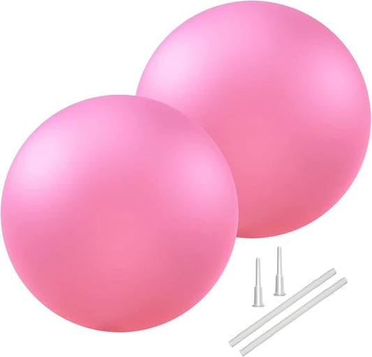 Soft Pilates Ball 9 Inch, Ideal Small Exercise Ball Between Knee Squeeze for Physical Therapy Yoga Core Medicine Abs Pt Bouncy, Mini Rubber Fitball Barre Workout Equipment for Women Men Kid Toddler