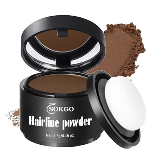 Invisible Hairline Powder, Undetectable Coverage for Bald Spots Receding Hairlines, 3 Seconds Fill for Bald Spots & Thinning Edges, Waterproof, Transfer-Resistant, Natural Matte Finish