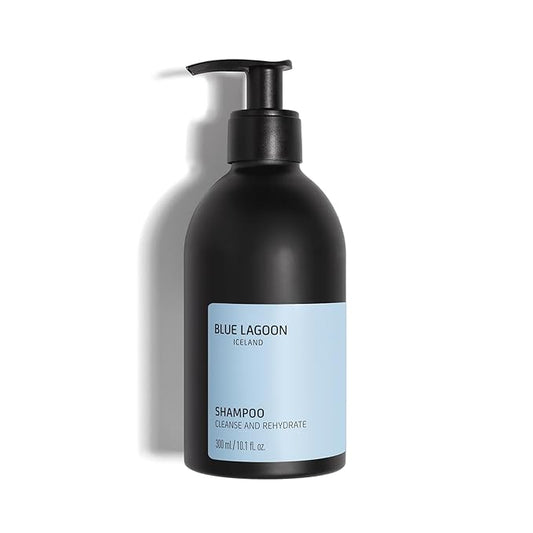 Blue Lagoon Skincare Shampoo - Mineral Rich Hydrating Shampoo - Cleanses & Rehydrates Hair - Long Lasting Hydration - Natural Shine - Removes Sebum - 300ML
