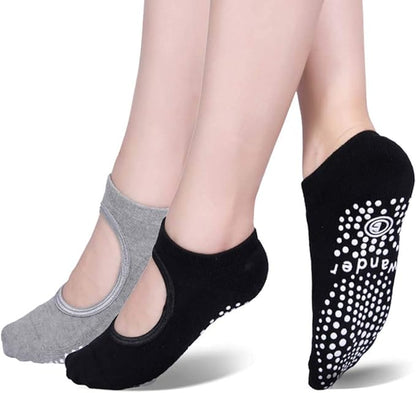 Yoga Socks Non Slip Skid Socks with Grips Pilates Ballet Barre Socks for Women