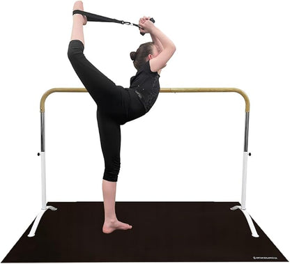 Ballet Barre Portable for Home or Studio, Height Adjustable Bar for Stretch, Pilates, Dance or Active Workouts, Single or Double Bar, Kids and Adults