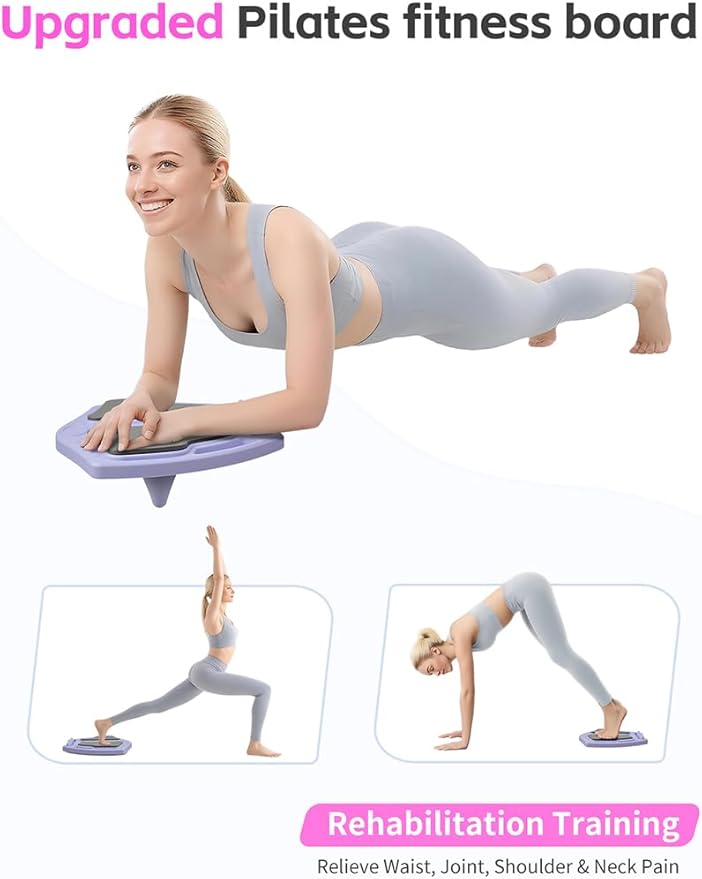 Pilates Board,Pilates Reformer Sets, Multifunctional Abdominal Pilates Board for Home Workout,Fitness Equipment, Portable Foldable Ab Board Trainer Pilates Exercise Machine for Women