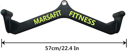Home Gym Fitness Rowing T-bar V-bar Pulley Cable Machine Attachment, Bicep Curl Tricep Lat pulldown Bar Back Strength Training Handle Grips Lat Pull Down Bar for Seat Row Workout