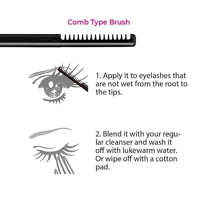 HEROINE MAKE by KISSME Brown Mascara Waterproof by Tubing Fiber for Long & Curl Eye Makeup, Volume and Length by Natural Lash Look + Gentle Mascara Remover Oil Free from Japan, 2 Set