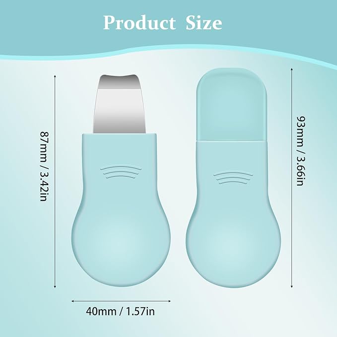 Blackhead Remover Tool,Silicone Face Scrubber, 2 in 1 Nose Pore Scraper for Deep Cleansing,Face Skin Spatula, Nose Black Head Remover, Pore Cleaner Skin Care Tool for Men Women
